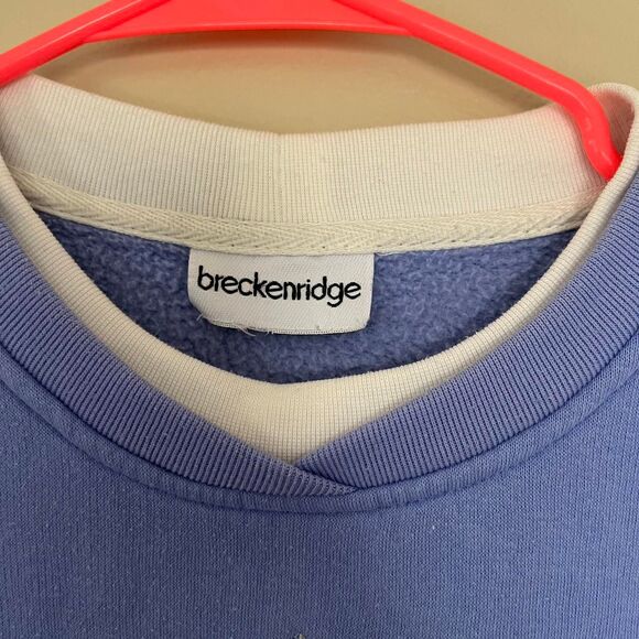 Breckenridge Women's Blue Sweatshirt - Picture 3 of 4